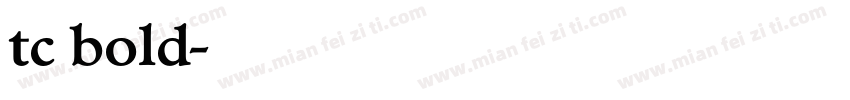 tc bold字体转换
